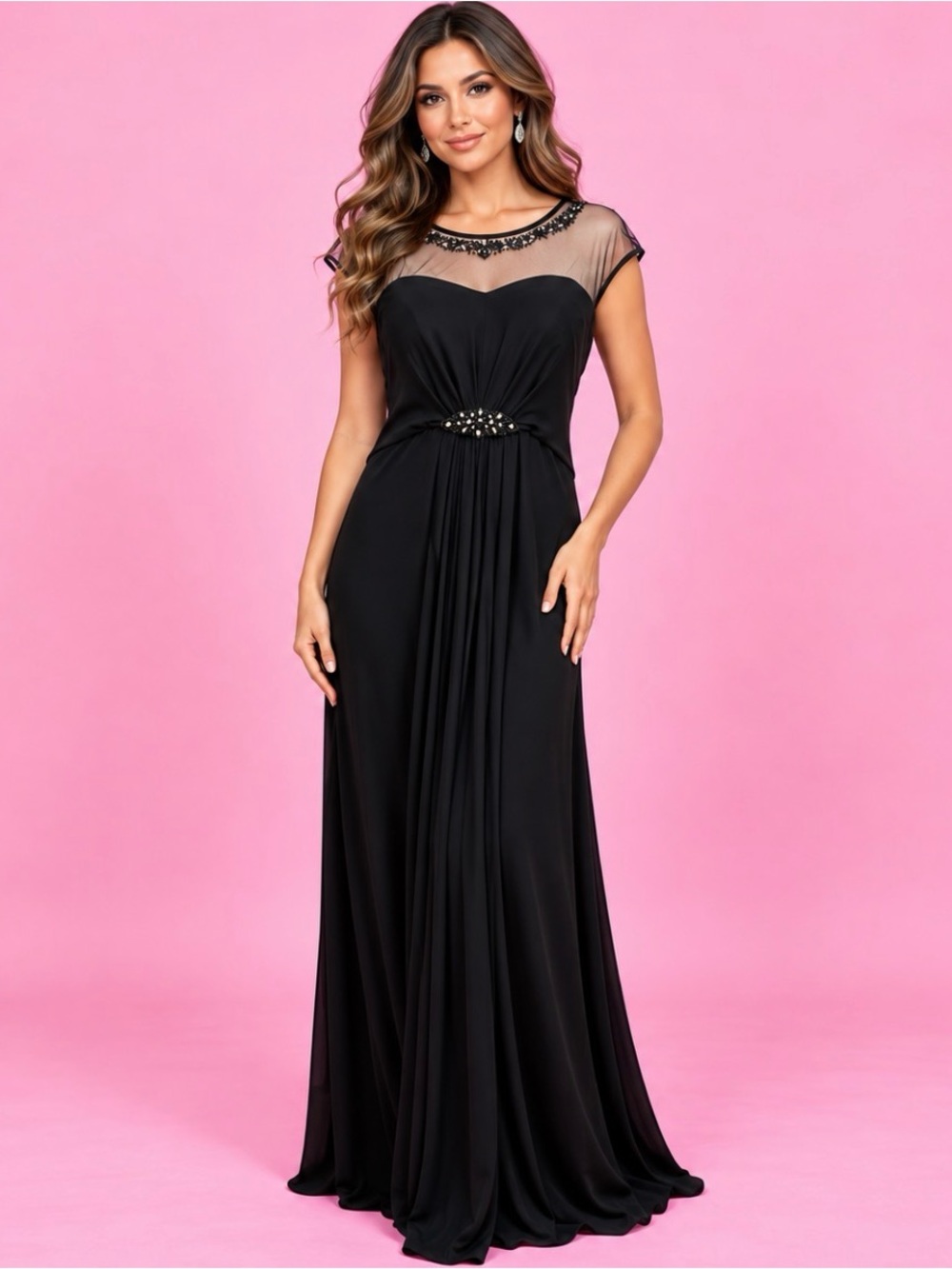 🖤 Dressbarn Collection Black Formal Gown – Size 16